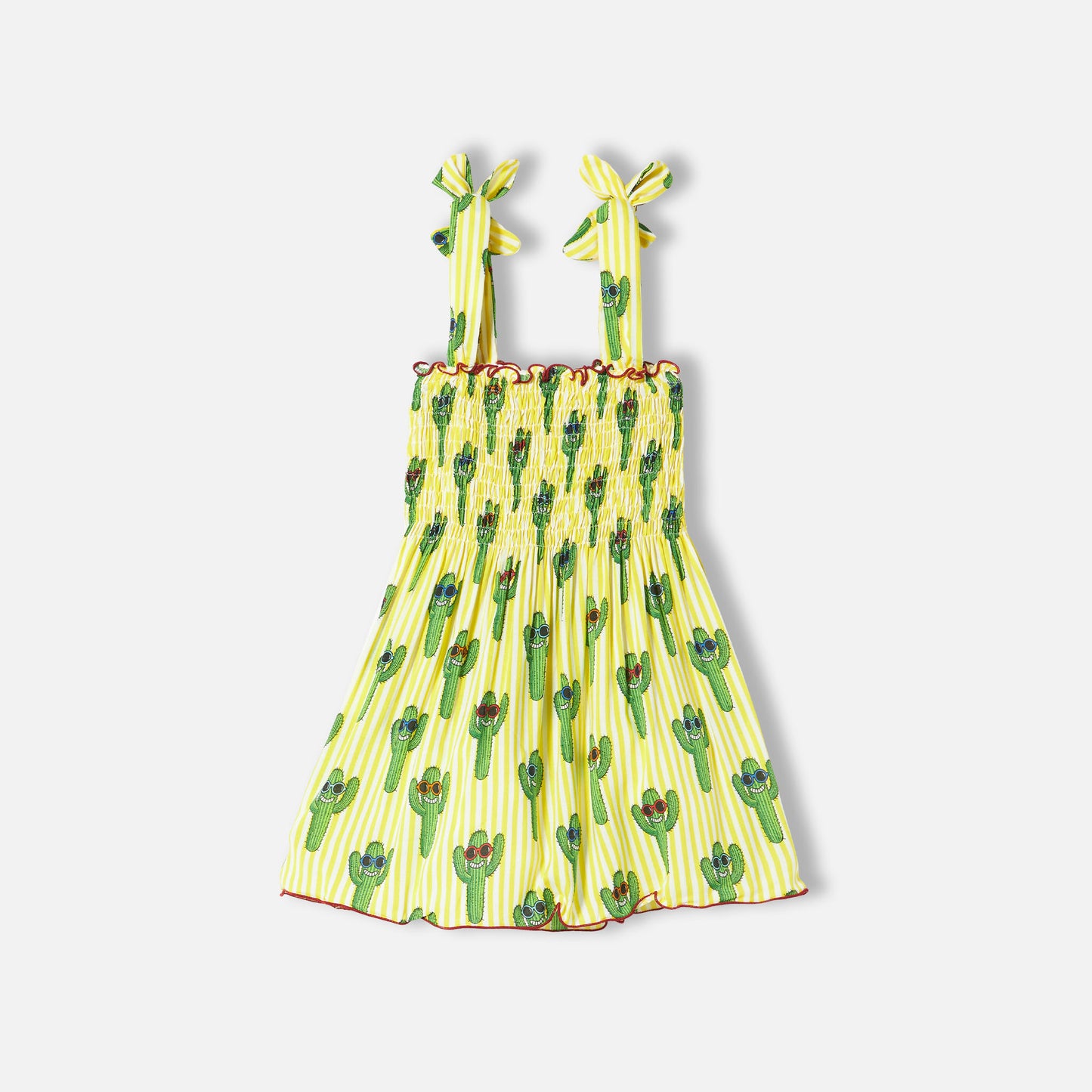 Cotton dress Lola with happy cactus print - MC2 Saint Barth