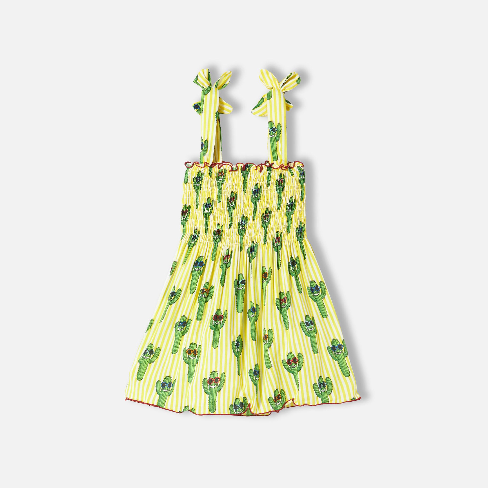 Cotton dress Lola with happy cactus print - MC2 Saint Barth