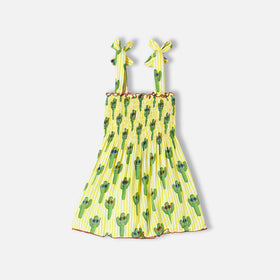 Cotton dress Lola with happy cactus print - MC2 Saint Barth