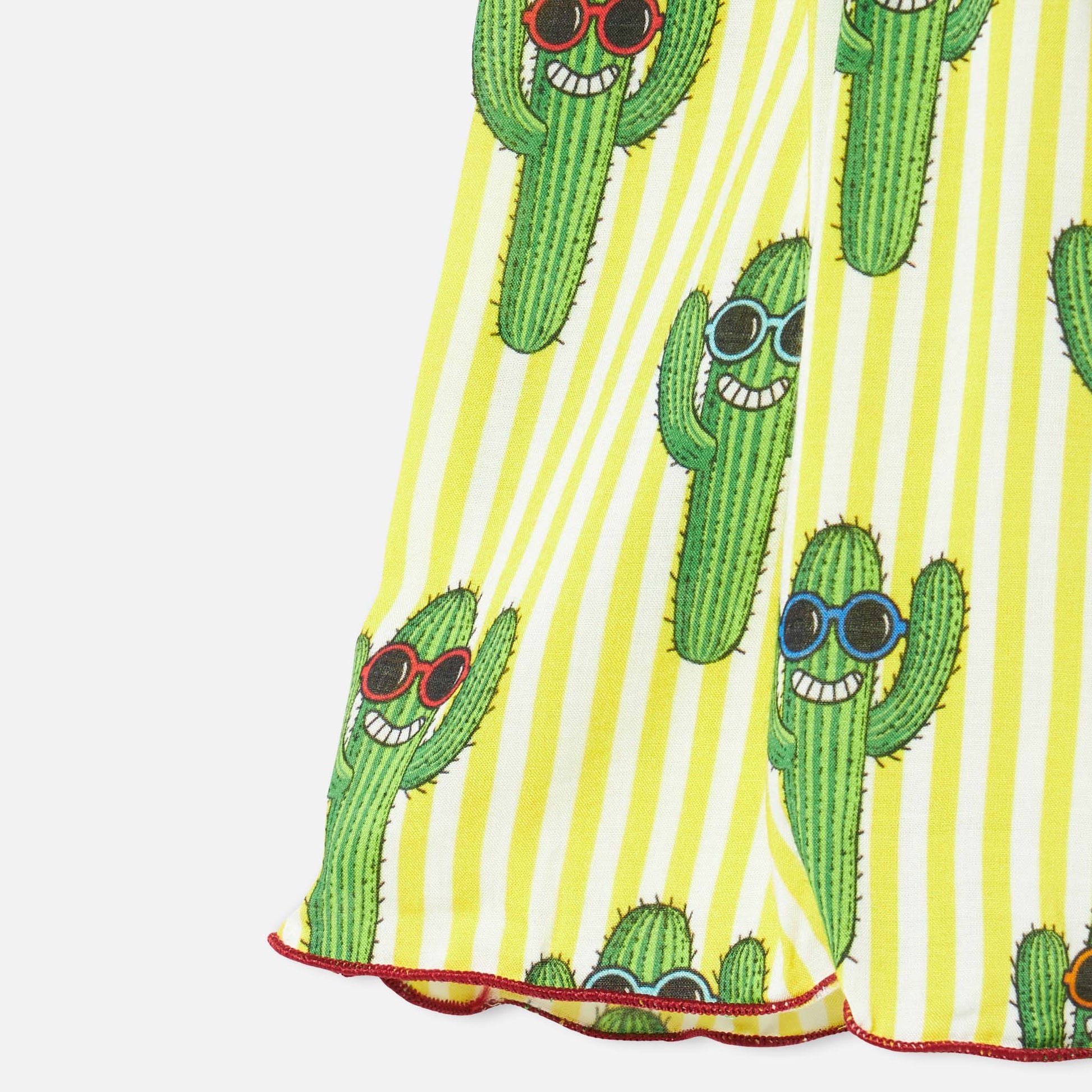 Cotton dress Lola with happy cactus print - MC2 Saint Barth