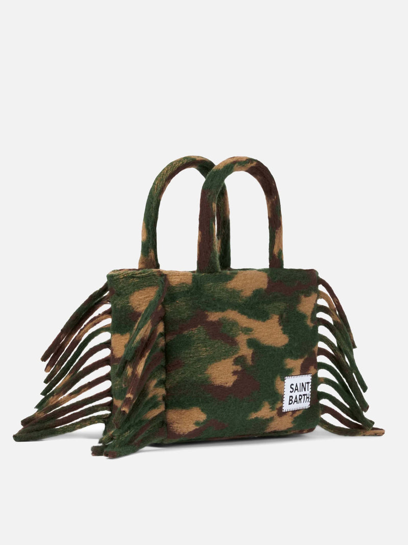 Colette blanket handbag with camouflage print