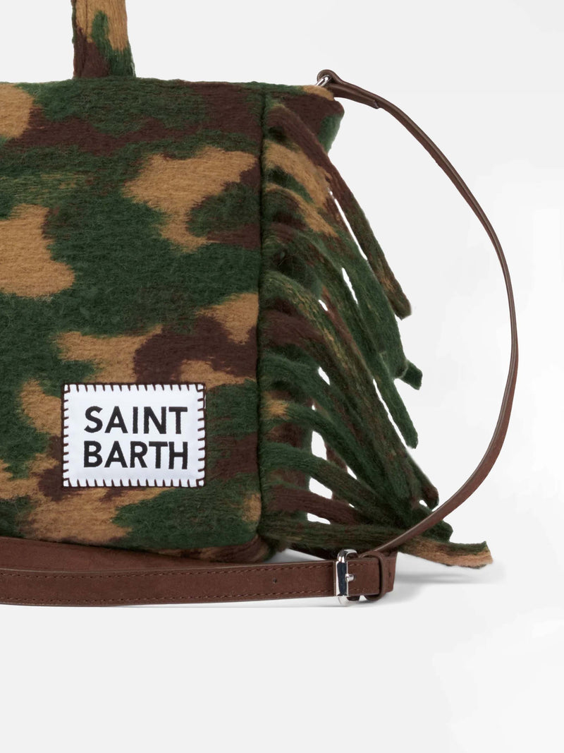 Colette blanket handbag with camouflage print