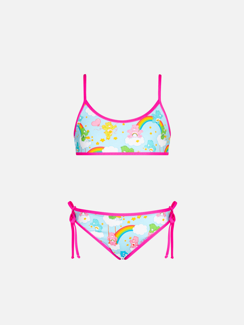 Bikini da bambina a bralette con orsetti e arcobaleni | CARE BEARS EDIZIONE SPECIALE