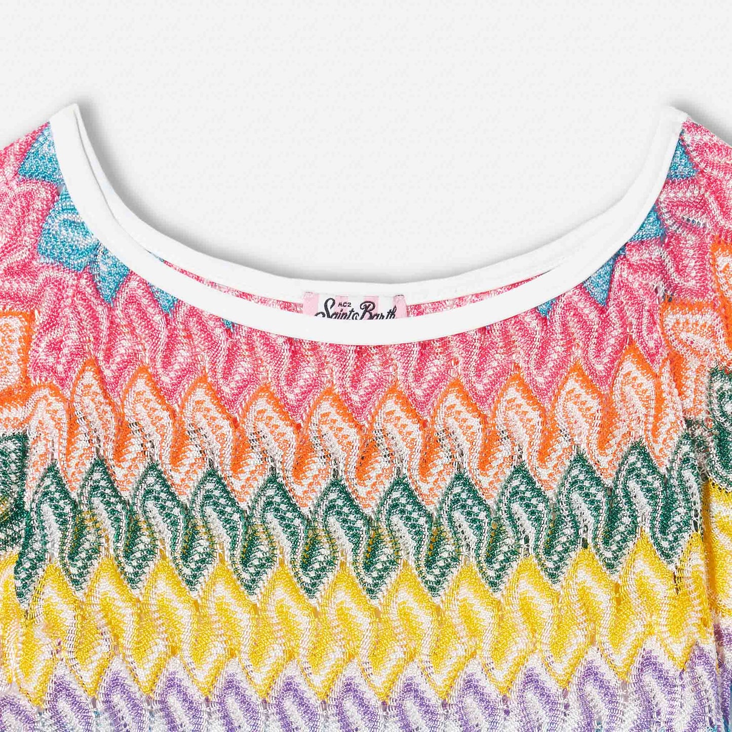 Mädchen-Strickkleid Chevron