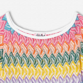 Mädchen-Strickkleid Chevron