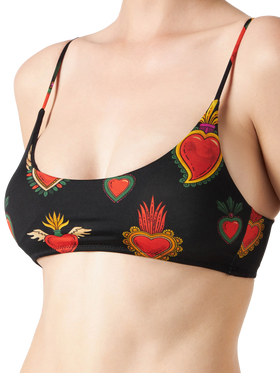 Bralette-Bikini mit heiligen Herzen für Damen