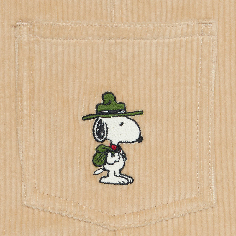 Cord-Latzhose für Jungen mit Snoopy-Aufnäher | SNOOPY PEANUTS™ SONDEREDITION