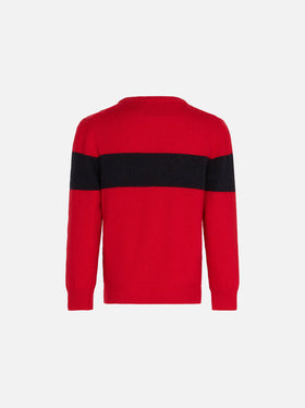 Maglione da bambino con ricamo Cortina