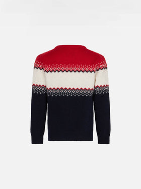 Boy sweater with Cortina lettering - MC2 Saint Barth