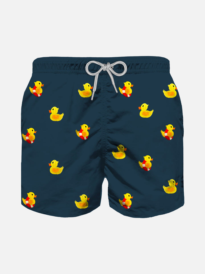 Boy swim shorts with ducky embroidery - MC2 Saint Barth