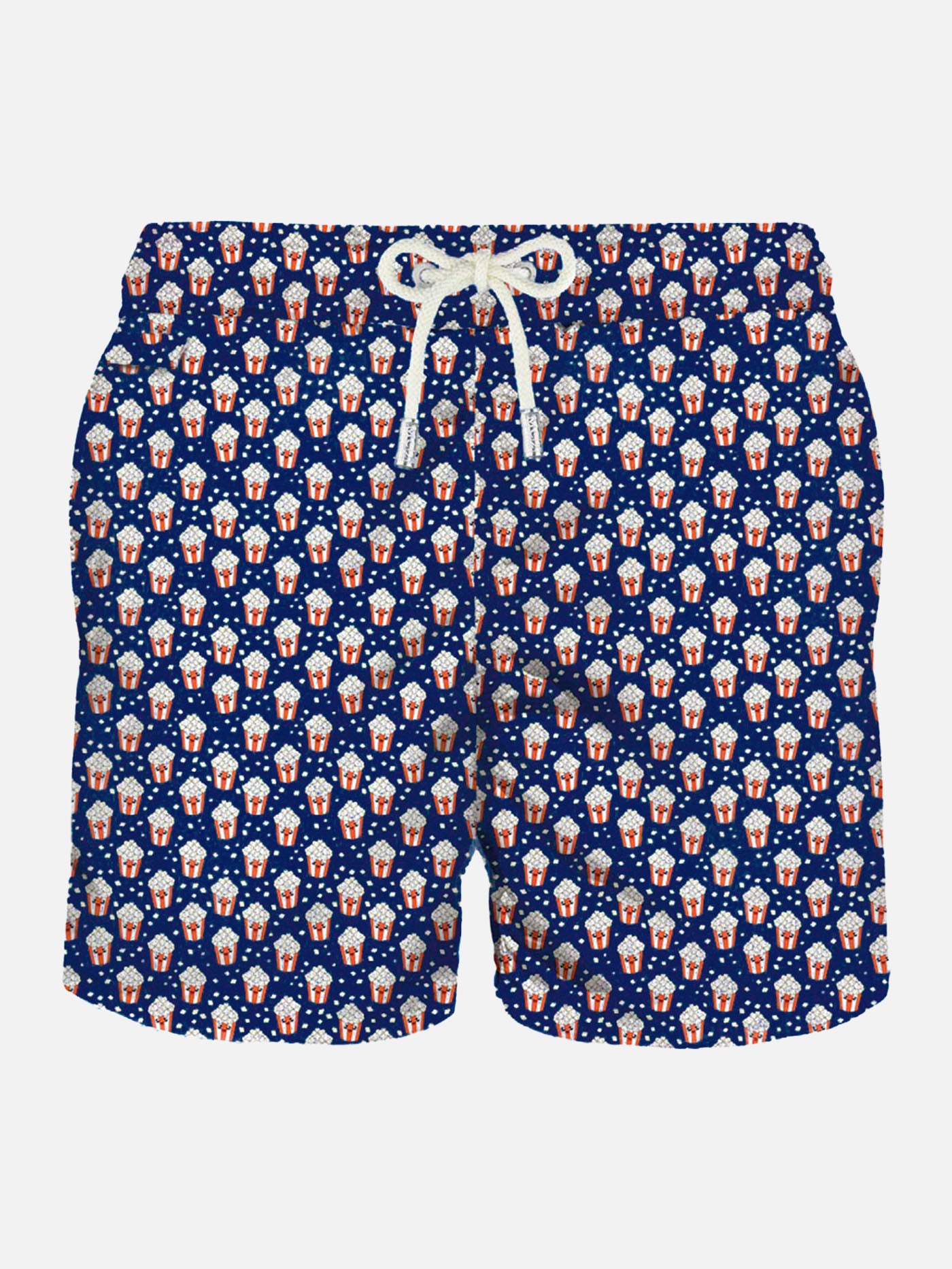 Man light fabric swim shorts with pop corn print - MC2 Saint Barth