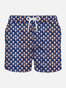 Man light fabric swim shorts with pop corn print - MC2 Saint Barth