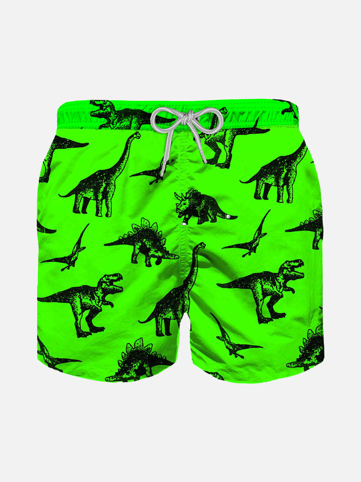 Boy swim short with dinosaurs print - MC2 Saint Barth