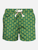 Light fabric man swim shorts Indian print