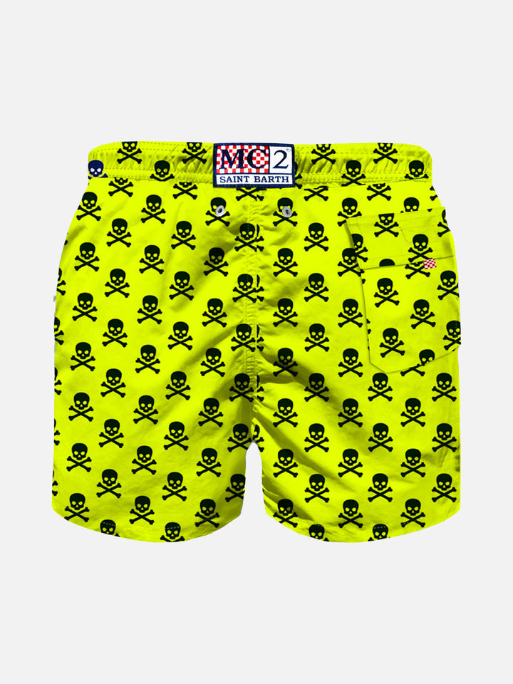 Boy swim shorts with micro skulls print - MC2 Saint Barth