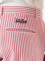 Red Stripe Bermuda Short