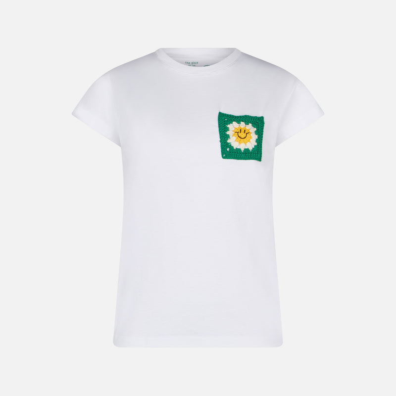 Woman cotton t-shirt with pocket