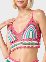 Multicolor crochet top