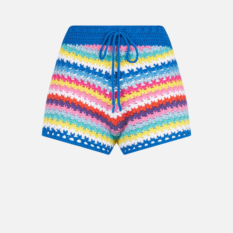 Woman crochet shorts