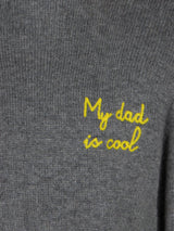 Boy grey crewneck sweater with embroidery