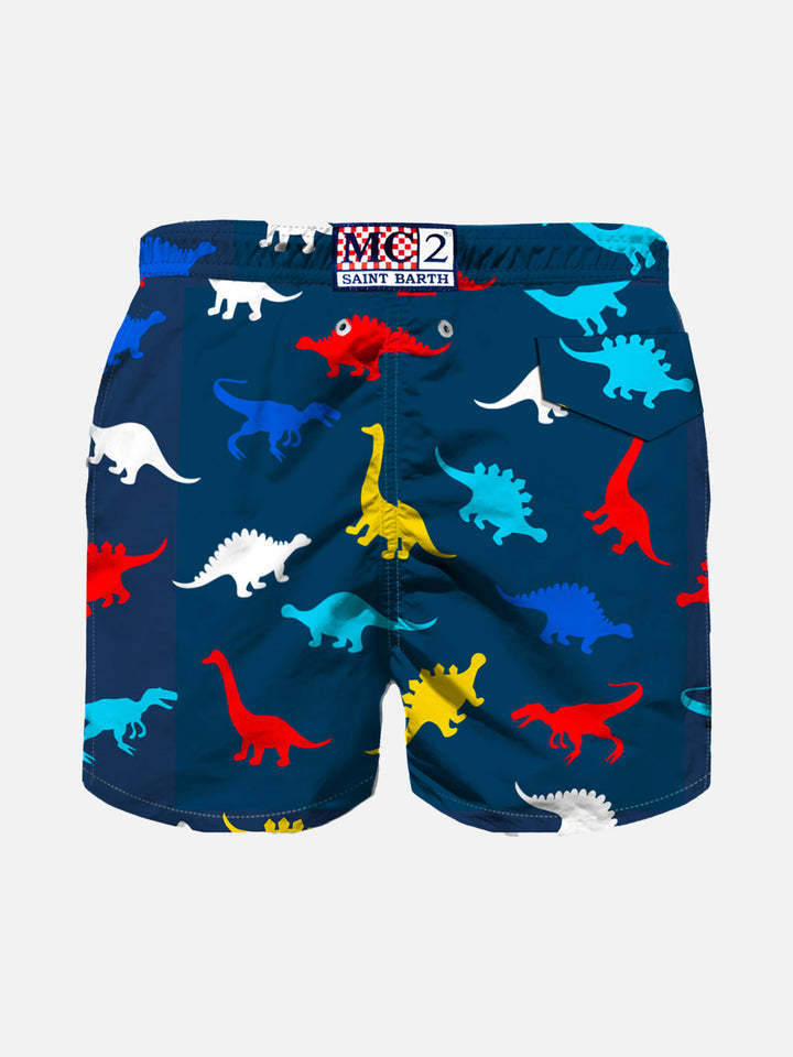 Boy swim shorts with dinosaurs print - MC2 Saint Barth