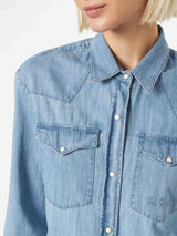 Woman denim shirt