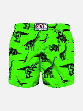 Boy swim short with dinosaurs print - MC2 Saint Barth
