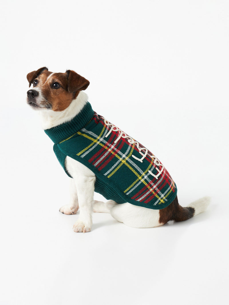 Maglia per cani con stampa Tartan