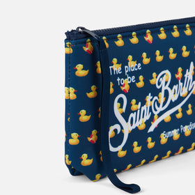Aline scuba pochette with ducky print
