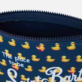 Aline scuba pochette with ducky print