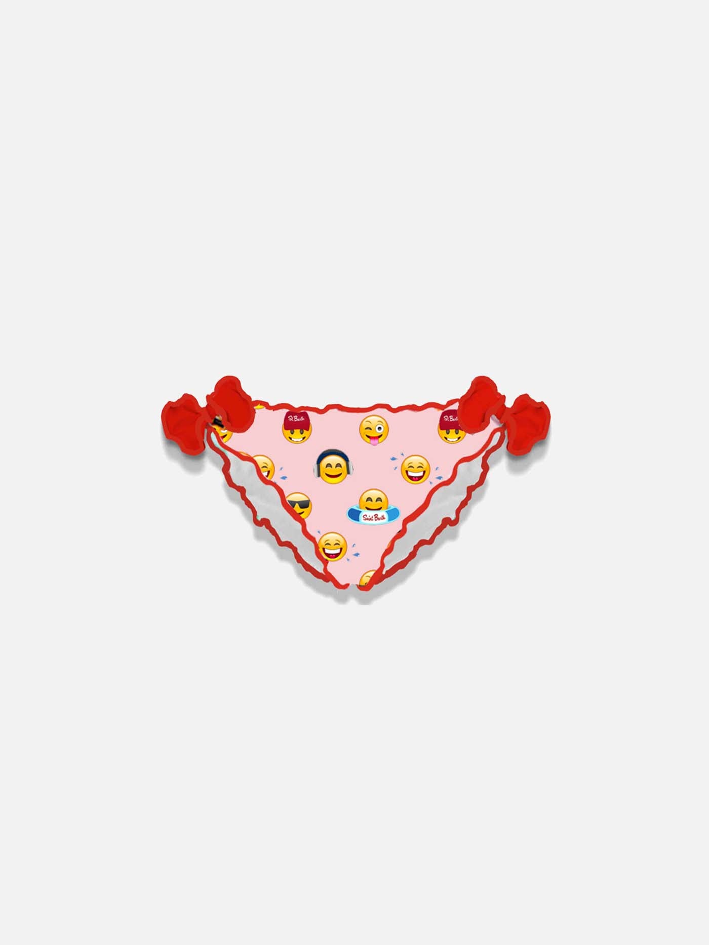 Mädchen-Badehose mit Emoticon-Aufdruck