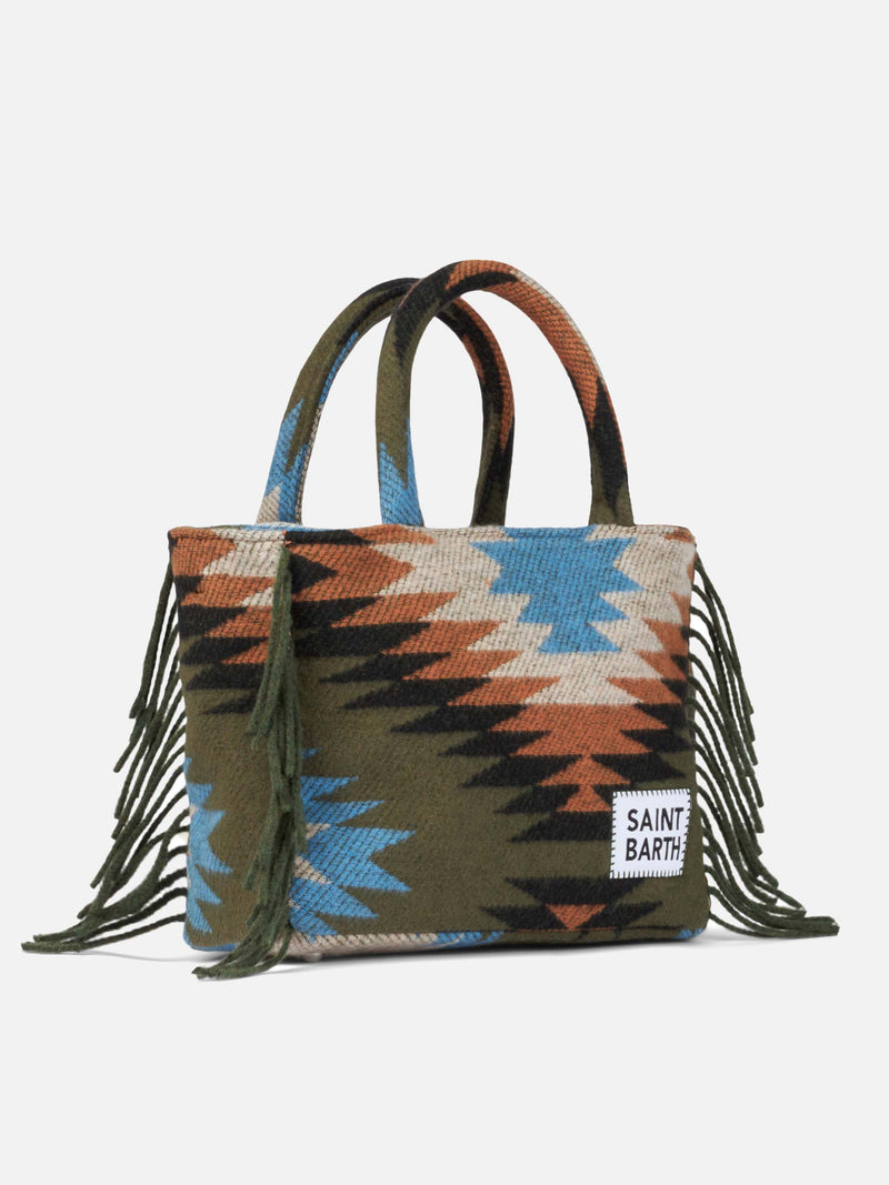 Colette blanket handbag with ethnic print