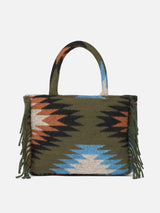 Colette blanket handbag with ethnic print