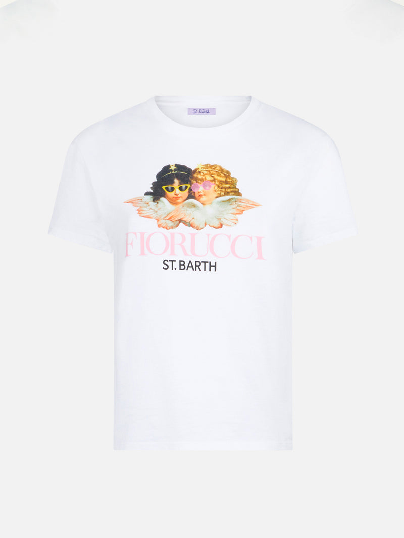 Woman cotton t-shirt with Fiorucci print | FIORUCCI SPECIAL EDITION