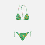 Damen-Triangel-Bikini mit Blumenprint