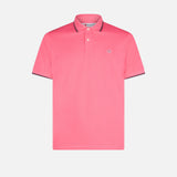 Polo da uomo piquet rosa fluo