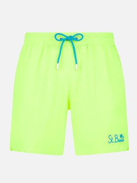 Man fluo yellow comfort swim shorts