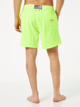 Man fluo yellow comfort swim shorts