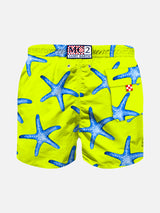 Starfish print boy swim shorts