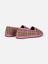 Girl pied de poule slipper loafers | MY CHALOM SPECIAL EDITION