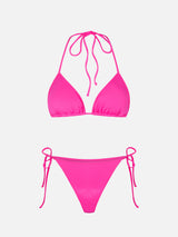 Bikini da donna a triangolo fucsia 