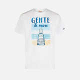 Man cotton t-shirt with Gente di Mare print | GIN MARE SPECIAL EDITION