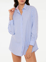 Camicia Vichy con ricamo St. Barth