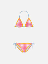 Girl bikini with wave trim