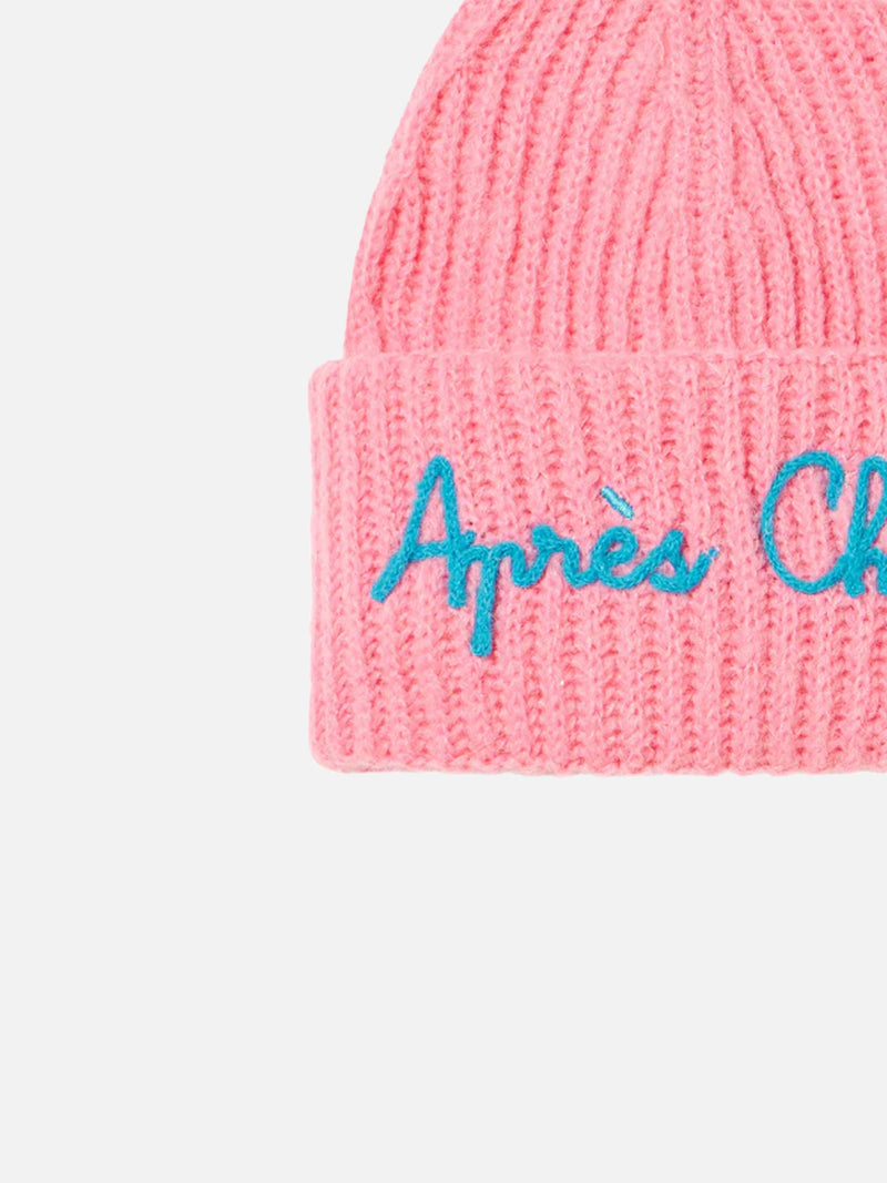 Girl brushed and ultra soft beanie with Apres Chic embroidery