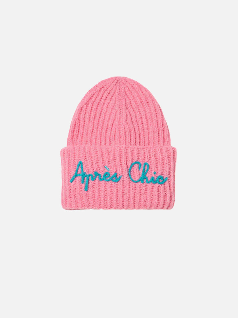 Girl brushed and ultra soft beanie with Apres Chic embroidery