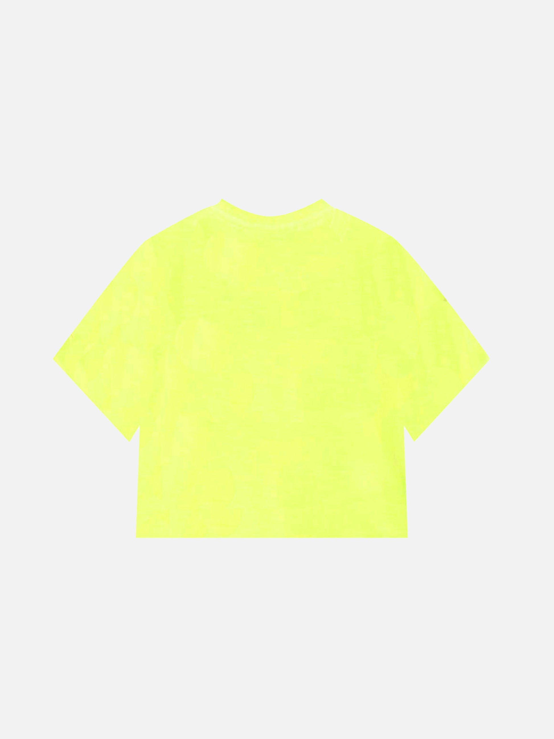 Girl fluo yellow crop t-shirt - MC2 Saint Barth