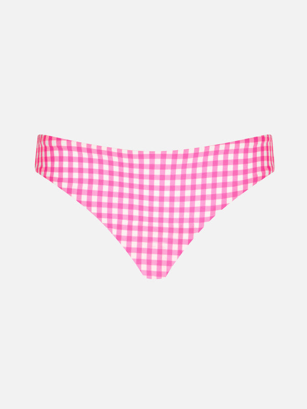 Mädchen-Badehose mit Gingham-Print