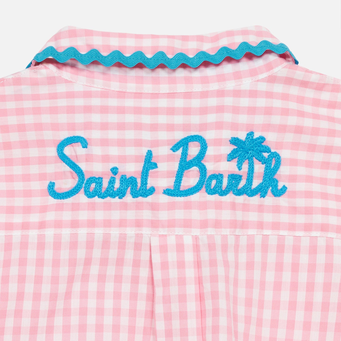 Girl shirt with gingham print