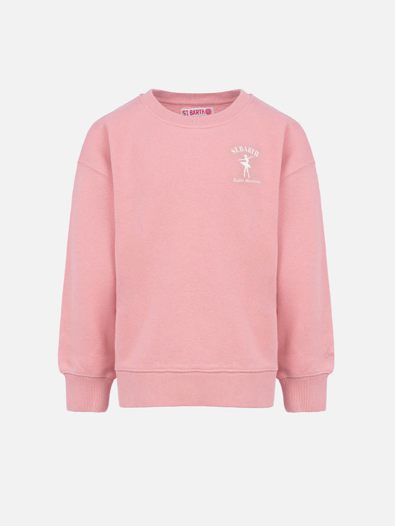 Sweatshirt Briony mit Rundhalsausschnitt für Mädchen mit Aufdruck „St. Barth Ballet Academy“